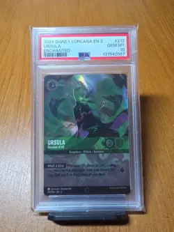 Disney Lorcana Ursula Deceiver of All 212 Enchanted PSA 10 GEM MINT 💎 - Image 2