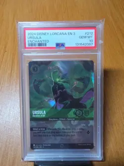 Disney Lorcana Ursula Deceiver of All 212 Enchanted PSA 10 GEM MINT 💎 - Image 3