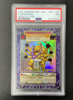 PSA 7 KONGOUMON Holo Foil Digi-Battle Series 5 BO-240 Digimon Card 2002 - Image 2