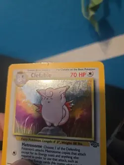 Pokemon TCG Clefable Holo Unlimited Rare Card Jungle Set 1999, 1/64 - Image 3
