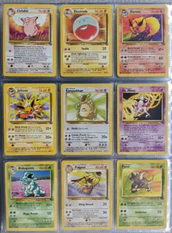 Complete Jungle Non Holo Set 17-64 Pokemon Cards WOTC TCG Pokemon 1999 Jolteon - Image 1