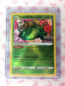 Radiant Venusaur 4/78 Radiant Holo NM Sword & Shield (Pokemon Go) Pokemon Card - Image 1