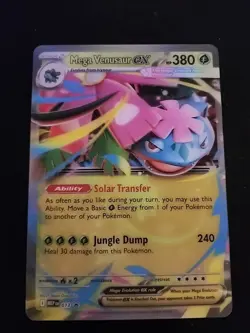 Pokemon Mega Venusaur EX / Mega Kangaskhan EX Jumbo Oversized Card 3D Set of 2 - Image 4