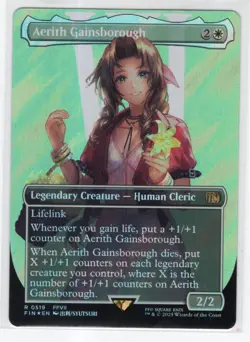 MTG Final Fantasy Surge Foil Rare #0519 Aerith Gainsborough - Image 1