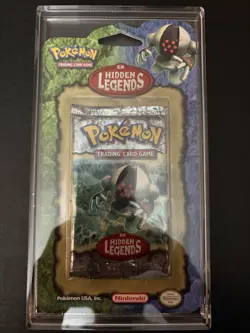 Pokemon EX Hidden Legends Sealed Blister Pack With Acrylic Mag Case - Image 4