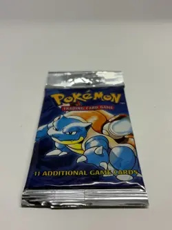 1999 Pokemon Base Set Unlimited Bkastoise Art Booster Pack Long Crimp 20.80 Grms - Image 4