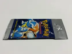 1999 Pokemon Base Set Unlimited Bkastoise Art Booster Pack Long Crimp 20.80 Grms - Image 5
