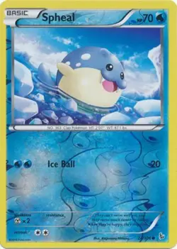Pokemon - Spheal - 24/106 - Common - Reverse Holo - XY - Flashfire - NM - Image 1