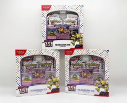 LOT OF 3x Pokemon TCG Scarlet & Violet 151 Alakazam EX Collection Boxes NEW - Image 1