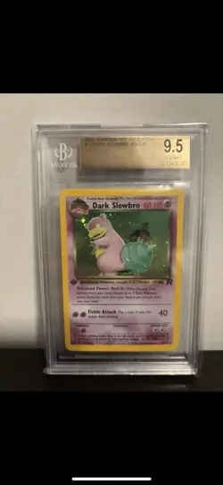 Pokemon 2000 Dark Slowbro #12 Holo Rare 1st Edition Team Rocket. BGS 9.5 - Image 2