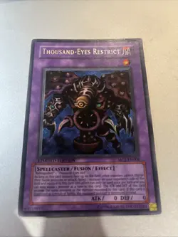 Yu-Gi-Oh! Thousand-Eyes Restrict MC1-EN004 Limited Edition Secret Rare LP - Image 2