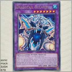 Dracotail Gulamel - JUSH-EN007 - Rare 1st Edition Yugioh - Image 1