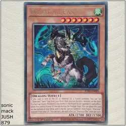 Dracotail Pan - JUSH-EN003 - Rare 1st Edition Yugioh - Image 1