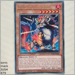Dracotail Urgula - JUSH-EN004 - Rare 1st Edition Yugioh - Image 1