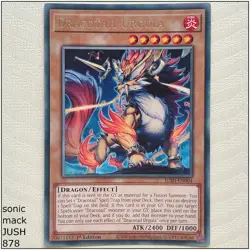 Dracotail Urgula - JUSH-EN004 - Rare 1st Edition Yugioh - Image 1