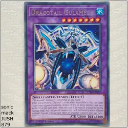 Dracotail Gulamel - JUSH-EN007 - Rare 1st Edition Yugioh - Image 1