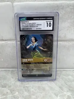 2023 DISNEY LORCANA EN 2-RISE OF THE FLOODBORN SNOW WHITE - WELL WISHER CGC 10 - Image 1