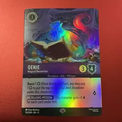 Disney Lorcana Winterspell #210/204 Epic Genie Magical Researcher NM Cold Foil - Image 1