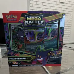 Pokemon Mega Battle Deck Mega Gengar ex 60 Card Set Foil Deck Box Playmat Coin - Image 1