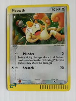 Meowth Holo Pokemon Card 013 Black Star Promo - Image 1
