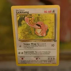 Pokemon TCG Lickitung Jungle Card 38/64 Regular Uncommon 1st Edition MP 1995-98 - Image 1
