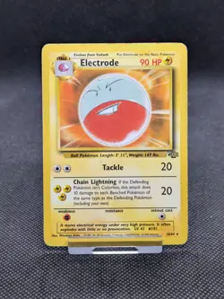 Electrode 18/64 Non Holo Jungle Set Rare Pokemon Card WOTC Played - Image 1