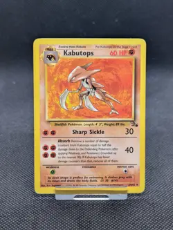 Kabutopsb24/62 Non Holo Fossil Set Rare Pokemon Card WOTC LP/Played - Image 1