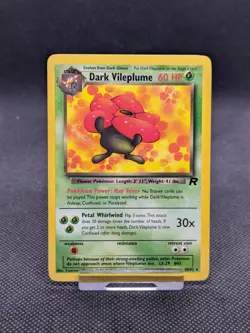 Dark Vileplume 30/82 Rare Team Rocket Set Pokemon Card WOTC LP EXCELLENT - Image 1