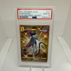Pokemon TCG Inteleon Evolving Skies Holo Card 227/203 Secret Rare - Image 1