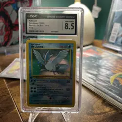 CGC 8.5 Articuno 1999 Fossil 1st Edition 2/62 Holo Pokemon Card - Image 1