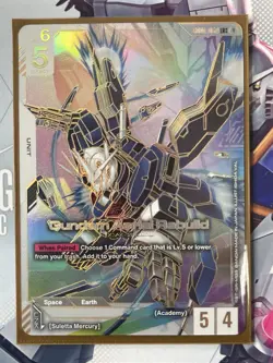 Gundam Aerial Rebuild LR++ Alt Art Gundam TCG Trading Card Game - Image 1