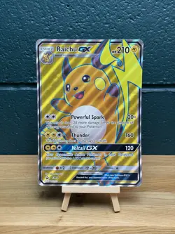 JUMBO Raichu GX Oversized Promo Card SM90 Full Art Holo Pokemon - Image 1