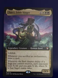 1 x Narci, Fable Singer - Extended Art - Commander Masters - NM - MTG - Image 1