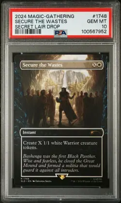 2024 Magic MTG MARVEL SECRET LAIR Secure the wastes #1748 PSA 10 #7952 - Image 1