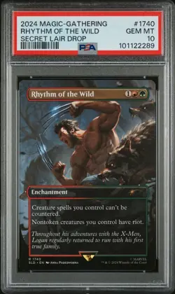 MTG MARVEL SECRET LAIR Wolverine Rhythm of the Wild #1740 PSA 10 #2289 - Image 1