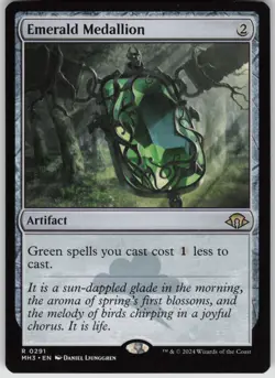 MTG Emerald Medallion Normal NM Modern Horizons 3 Magic 291 - Image 1