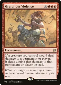 ~1x Gratuitous Violence x1 ~NM~ AFC Magic the Gathering MtG~ - Image 1