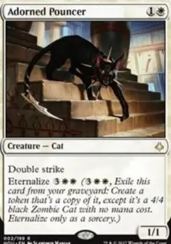 x1 Adorned Pouncer R MTG Hour of Devastation M/NM, English - Image 1