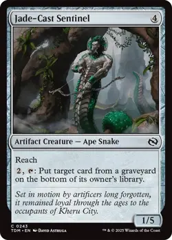 JadeCast Sentinel 0243 MTG Tarkir: Dragonstorm Common NP - Image 1