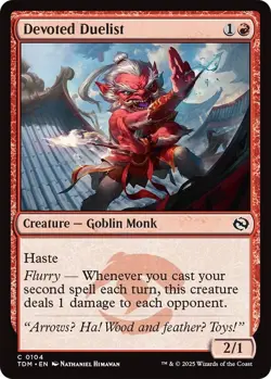 Devoted Duelist 0104 MTG Tarkir: Dragonstorm Common NP - Image 1