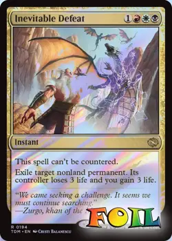 Inevitable Defeat 0194 MTG Tarkir: Dragonstorm Rare NP Foil - Image 1