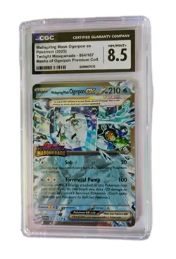 Wellspring Mask Ogerpon EX Pokemon 2025 Twilight Masquerade 064/167 CGC 8.5 - Image 2