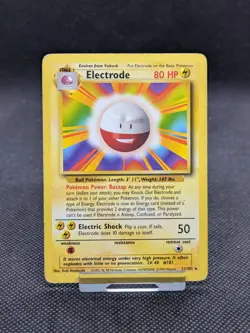 Electrode 21/102 Rare Base Set Pokemon Card WOTC Played - Image 1