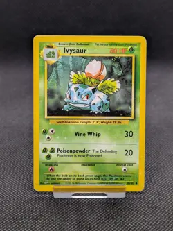 Ivysaur 30/102 Base Set Uncommon Pokemon WOTC Played - Image 1