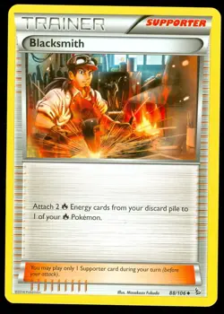 Pokemon BLACKSMITH 88/106 - XY Flashfire - NEAR MINT/MINT - Image 1