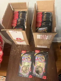 Pokemon TCG Phantasmal Flames Check lane Blister Pack 32 Packs - (2) 16x Case - Image 1