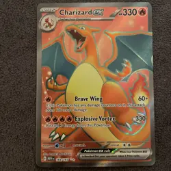 2023 Pokemon Charizard ex Ultra Rare holo 183/165 SV 151 English Near Mint - Image 1