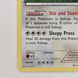 Snorlax 80/106 Rare XY Flashfire LP Pokemon - Image 4