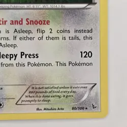 Snorlax 80/106 Rare XY Flashfire LP Pokemon - Image 5