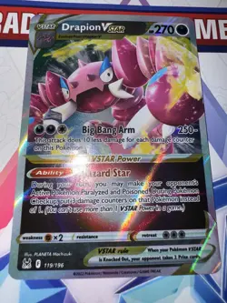 Pokemon Drapion VSTAR #119/196 Lost Origin Ultra Rare Holo NM/Mint - Image 1